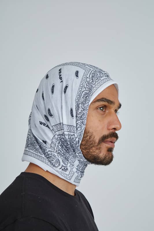 Paisley White Wrap