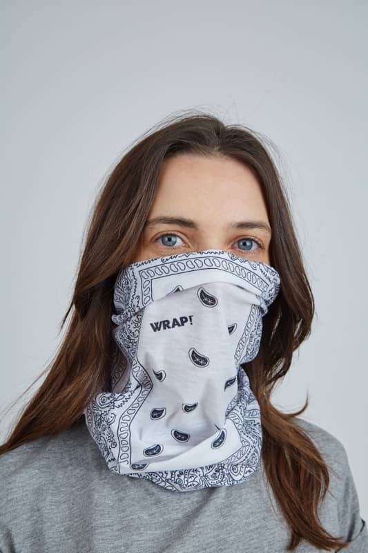 Paisley White Wrap