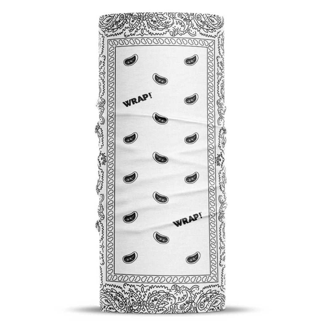 Paisley White Wrap