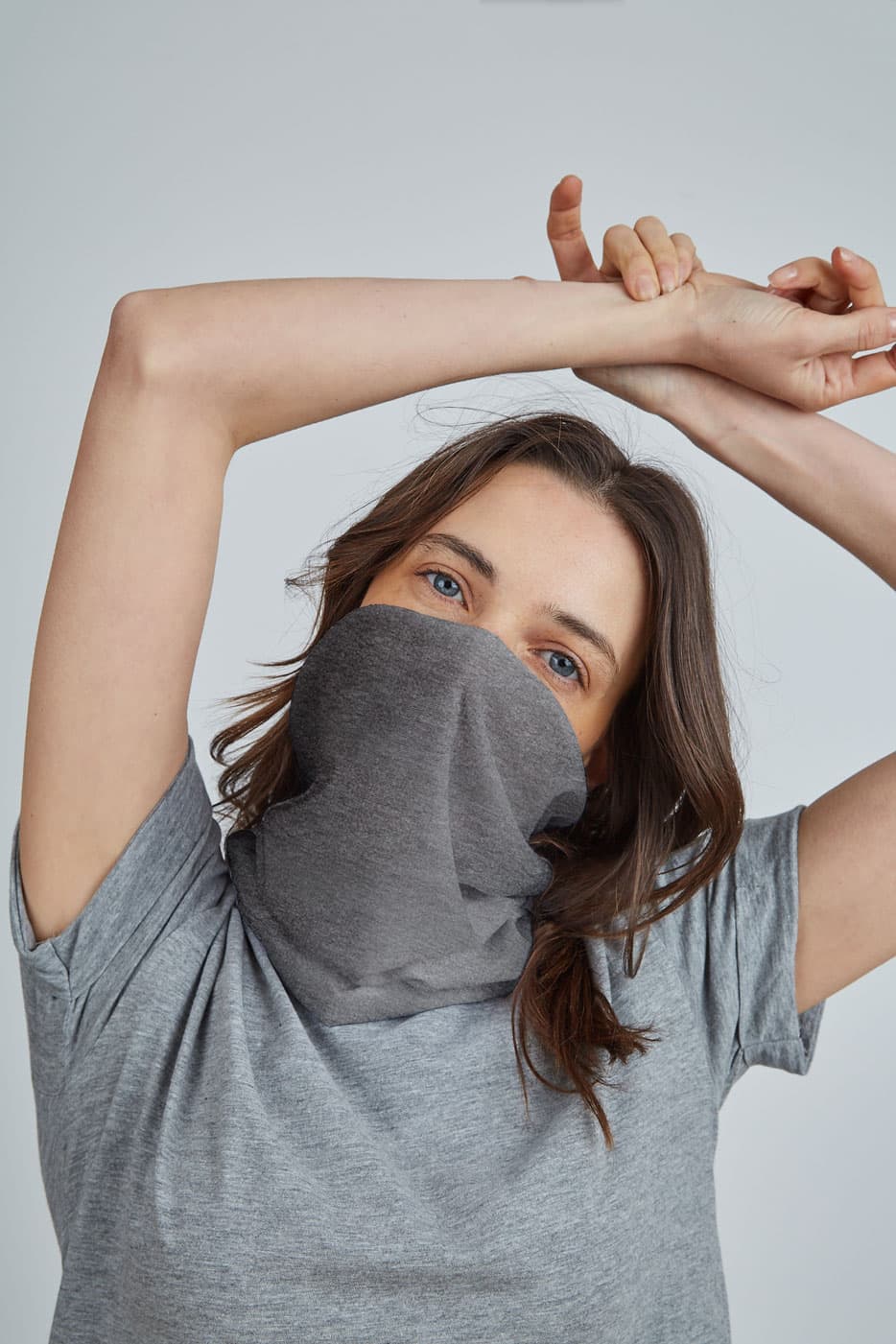 Merino Wrap Gray Melange